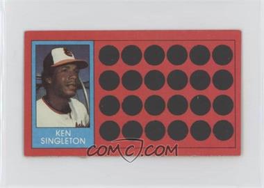 1981 Topps Baseball Scratch-Off - [Base] - Separated #17 - Ken Singleton