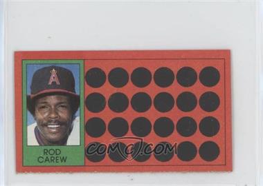 1981 Topps Baseball Scratch-Off - [Base] - Separated #18 - Rod Carew