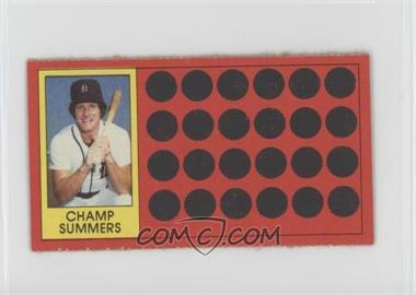 1981 Topps Baseball Scratch-Off - [Base] - Separated #24 - Champ Summers