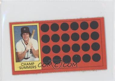 1981 Topps Baseball Scratch-Off - [Base] - Separated #24 - Champ Summers