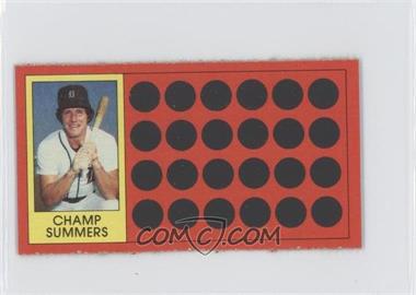 1981 Topps Baseball Scratch-Off - [Base] - Separated #24 - Champ Summers