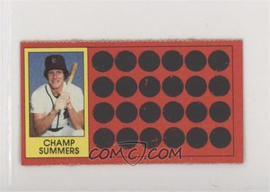 1981 Topps Baseball Scratch-Off - [Base] - Separated #24 - Champ Summers