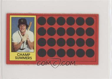 1981 Topps Baseball Scratch-Off - [Base] - Separated #24 - Champ Summers