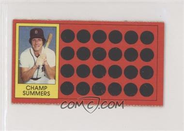 1981 Topps Baseball Scratch-Off - [Base] - Separated #24 - Champ Summers