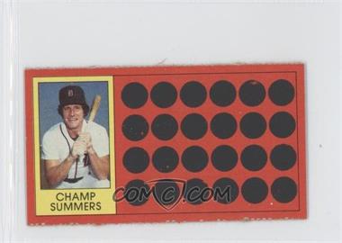 1981 Topps Baseball Scratch-Off - [Base] - Separated #24 - Champ Summers