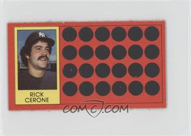 1981 Topps Baseball Scratch-Off - [Base] - Separated #28 - Rick Cerone
