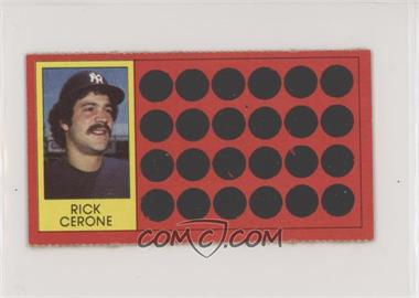 1981 Topps Baseball Scratch-Off - [Base] - Separated #28 - Rick Cerone