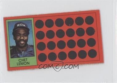 1981 Topps Baseball Scratch-Off - [Base] - Separated #34 - Chet Lemon