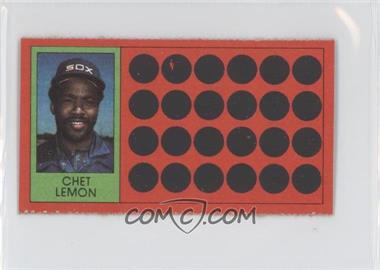 1981 Topps Baseball Scratch-Off - [Base] - Separated #34 - Chet Lemon