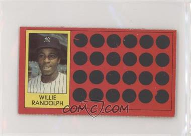 1981 Topps Baseball Scratch-Off - [Base] - Separated #36 - Willie Randolph [EX to NM]