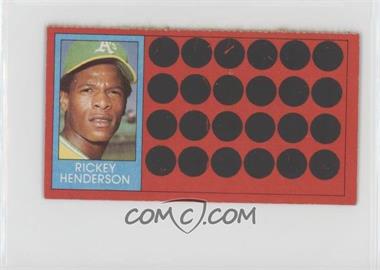 1981 Topps Baseball Scratch-Off - [Base] - Separated #39.2 - Rickey Henderson (Topps Super Sports Card Locker)