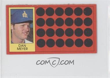 1981 Topps Baseball Scratch-Off - [Base] - Separated #40.2 - Dan Meyer (Baseball Hat Offer!)