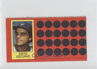 1981 Topps Baseball Scratch-Off - [Base] - Separated #45.1 - Sixto Lezcano (Baseball Hat Offer!)