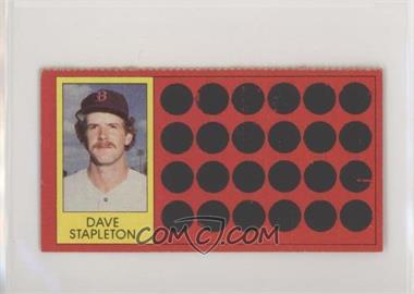 1981 Topps Baseball Scratch-Off - [Base] - Separated #48.2 - Dave Stapleton (Topps Super Sports Card Locker)