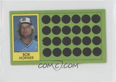1981 Topps Baseball Scratch-Off - [Base] - Separated #61 - Bob Horner