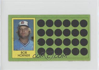 1981 Topps Baseball Scratch-Off - [Base] - Separated #61 - Bob Horner