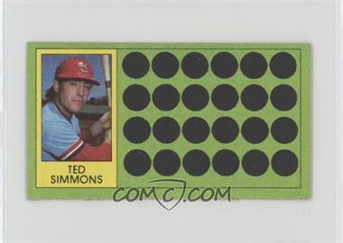 1981 Topps Baseball Scratch-Off - [Base] - Separated #63 - Ted Simmons [Noted]