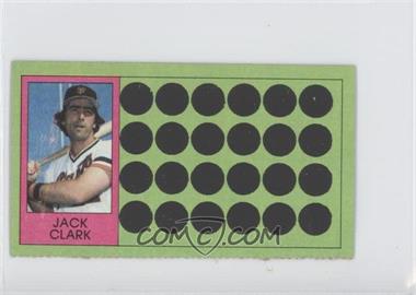 1981 Topps Baseball Scratch-Off - [Base] - Separated #70 - Jack Clark