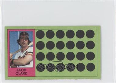 1981 Topps Baseball Scratch-Off - [Base] - Separated #70 - Jack Clark