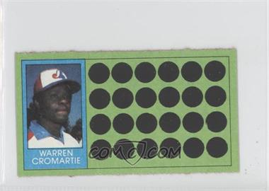 1981 Topps Baseball Scratch-Off - [Base] - Separated #78 - Warren Cromartie