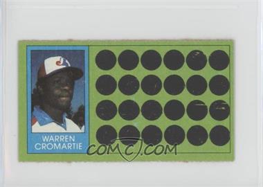 1981 Topps Baseball Scratch-Off - [Base] - Separated #78 - Warren Cromartie