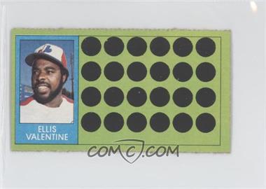 1981 Topps Baseball Scratch-Off - [Base] - Separated #80 - Ellis Valentine