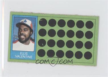 1981 Topps Baseball Scratch-Off - [Base] - Separated #80 - Ellis Valentine