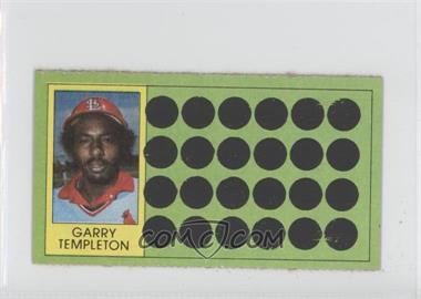 1981 Topps Baseball Scratch-Off - [Base] - Separated #82 - Garry Templeton