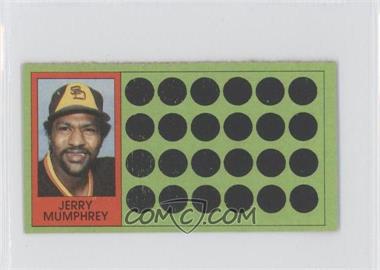 1981 Topps Baseball Scratch-Off - [Base] - Separated #97.2 - Jerry Mumphrey (Baseball Hat Offer)
