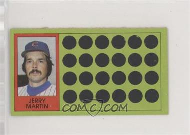 1981 Topps Baseball Scratch-Off - [Base] - Separated #98.1 - Jerry Martin (Ball-Strike Indicator)