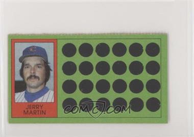 1981 Topps Baseball Scratch-Off - [Base] - Separated #98.1 - Jerry Martin (Ball-Strike Indicator)