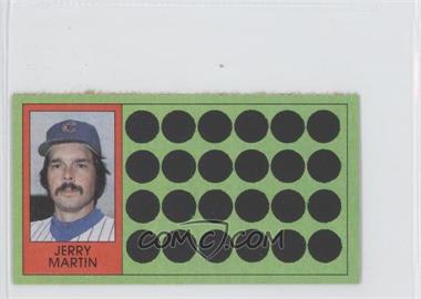 1981 Topps Baseball Scratch-Off - [Base] - Separated #98.1 - Jerry Martin (Ball-Strike Indicator)