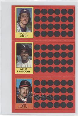 1981 Topps Baseball Scratch-Off - [Base] #10-36-46 - Robin Yount, Willie Randolph, Toby Harrah