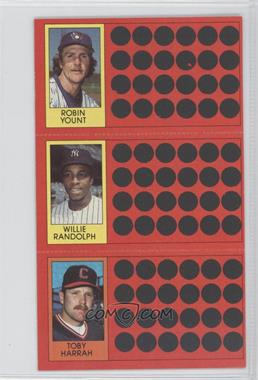 1981 Topps Baseball Scratch-Off - [Base] #10-36-46 - Robin Yount, Willie Randolph, Toby Harrah