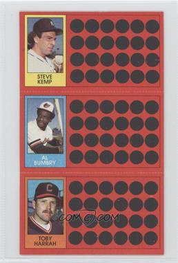 1981 Topps Baseball Scratch-Off - [Base] #11-29-46 - Steve Kemp, Al Bumbry, Toby Harrah