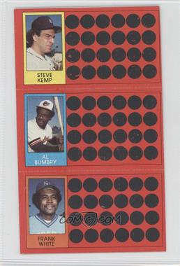 1981 Topps Baseball Scratch-Off - [Base] #11-29-47 - Steve Kemp, Al Bumbry, Frank White