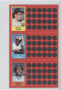 1981 Topps Baseball Scratch-Off - [Base] #11-29-47 - Steve Kemp, Al Bumbry, Frank White