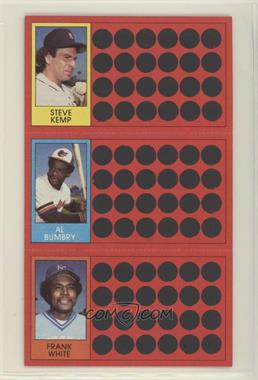 1981 Topps Baseball Scratch-Off - [Base] #11-29-47 - Steve Kemp, Al Bumbry, Frank White [EX to NM]