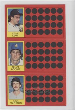 1981 Topps Baseball Scratch-Off - [Base] #11-30-48 - Steve Kemp, Bruce Bochte, Dave Stapleton