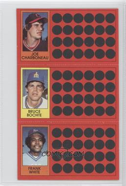 1981 Topps Baseball Scratch-Off - [Base] #12-30-47 - Joe Charboneau, Bruce Bochte, Frank White