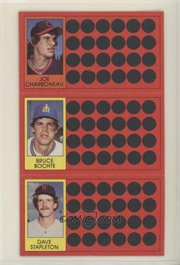 1981 Topps Baseball Scratch-Off - [Base] #12-30-48 - Joe Charboneau, Bruce Bochte, Dave Stapleton
