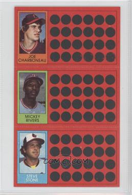 1981 Topps Baseball Scratch-Off - [Base] #12-31-49 - Joe Charboneau, Mickey Rivers, Steve Stone