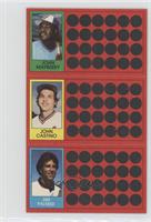 John Mayberry, John Castino, Jim Palmer [EX to NM]