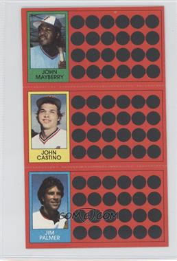 1981 Topps Baseball Scratch-Off - [Base] #15-33-50 - John Mayberry, John Castino, Jim Palmer
