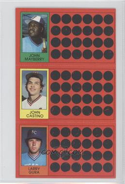1981 Topps Baseball Scratch-Off - [Base] #15-33-51 - John Mayberry, John Castino, Larry Gura