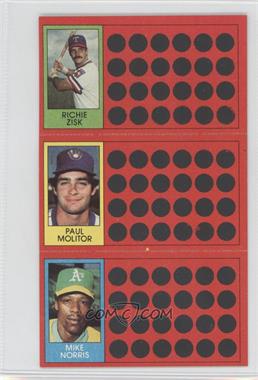 1981 Topps Baseball Scratch-Off - [Base] #16-35-53 - Richie Zisk, Paul Molitor, Mike Norris