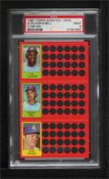 Al Oliver, Buddy Bell, Dan Meyer [PSA 9 MINT]