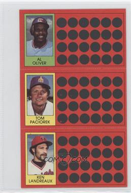 1981 Topps Baseball Scratch-Off - [Base] #4-23-41 - Al Oliver, Tim Paciorek, Ken Landreaux
