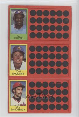 1981 Topps Baseball Scratch-Off - [Base] #4-23-41 - Al Oliver, Tim Paciorek, Ken Landreaux [Poor to Fair]