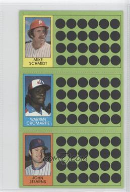 1981 Topps Baseball Scratch-Off - [Base] #60-78-96 - Mike Schmidt, Warren Cromartie, John Stearns